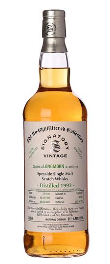 1992 Longmorn 24 Year Old K&L Exclusive "Signatory" Single Barrel Cask Strength Single Malt Scotch Whisky (750ml)