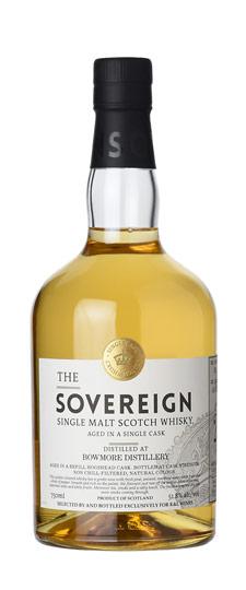 1995 Bowmore 22 Year Old K&L Exclusive "Sovereign" Single Barrel Cask Strength Single Malt Whisky (750ml)