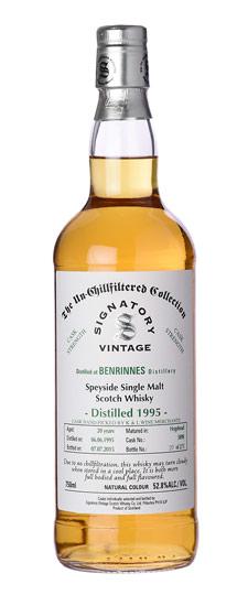 1995 Benrinnes 20 Year Old K&L Exclusive Signatory Single Barrel Cask Strength Single Malt Whisky (750ml)