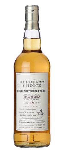 1998 Royal Brackla 18 Year Old "Hepburn's Choice - K&L Exclusive" Single Barrel Cask Strength Single Malt Whisky (750ml)