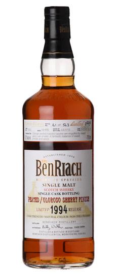 1994 Benriach 19 Year Old Peated Oloroso Single Barrel Cask Strength Speyside Single Malt Scotch Whisky