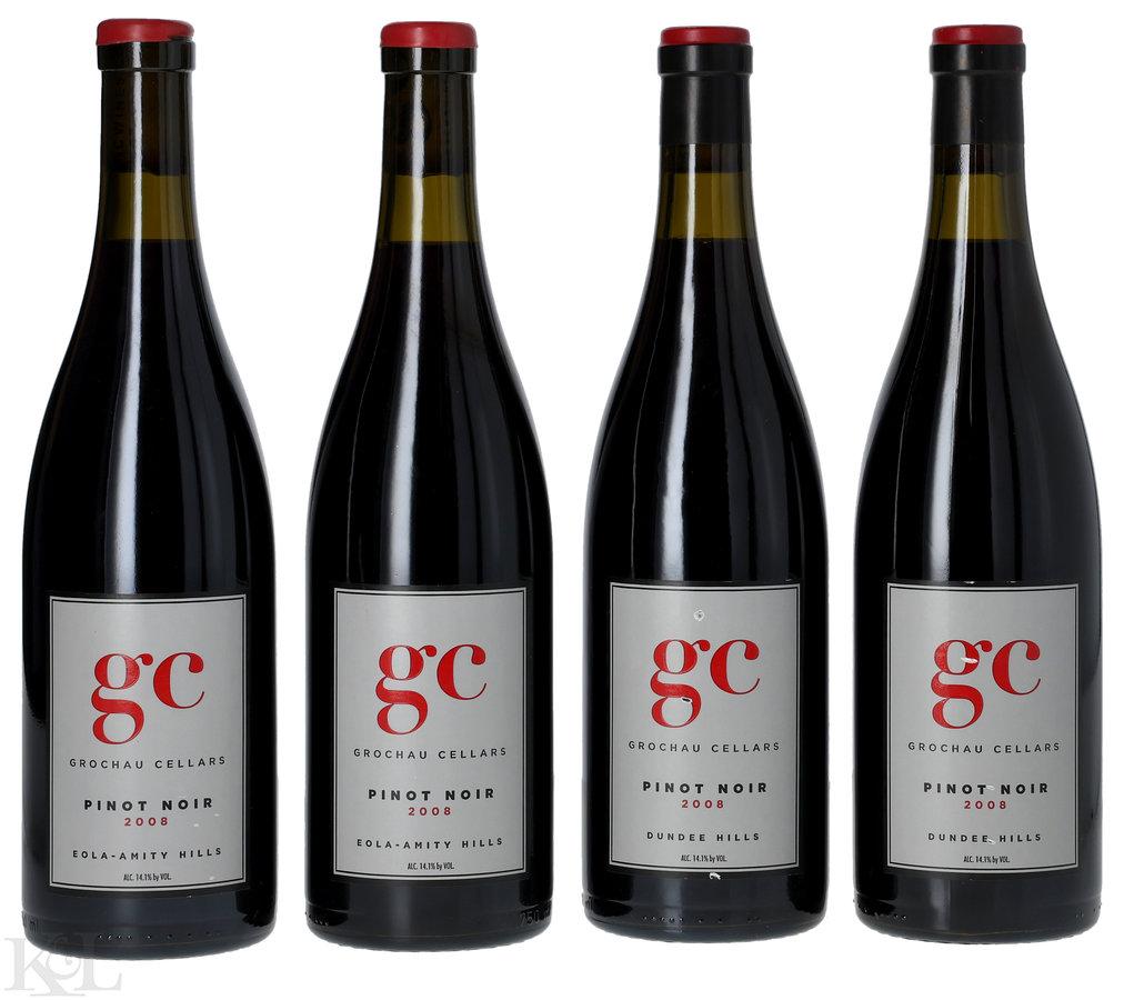 2008 Grochau Cellars Dundee Hills & Eola - Amity Hills Pinot Noir Horizontal