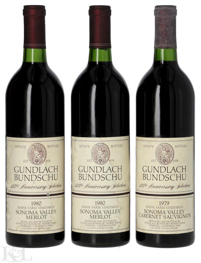Gundlach Bundschu "Rhine Farm Vineyard" Sonoma Valley Cabernet Sauvignon & Merlot Tasting Lot
