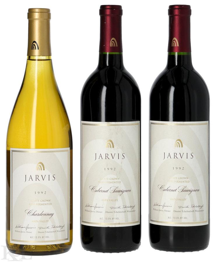 1992 Jarvis "Estate Grown - Cave Fermented" Napa Valley Cabernet Sauvignon & Chardonnay Horizontal