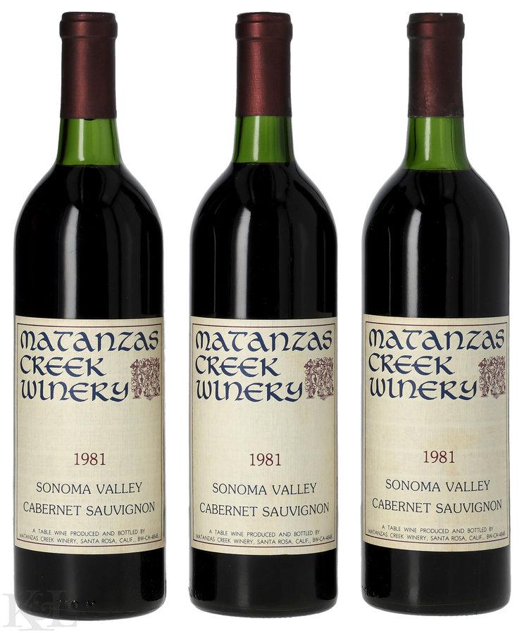 1981 Matanzas Creek Sonoma Valley Cabernet Sauvignon