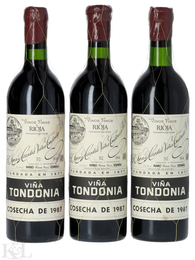 1987 Lopez de Heredia "Viña Tondonia" Gran Reserva Rioja