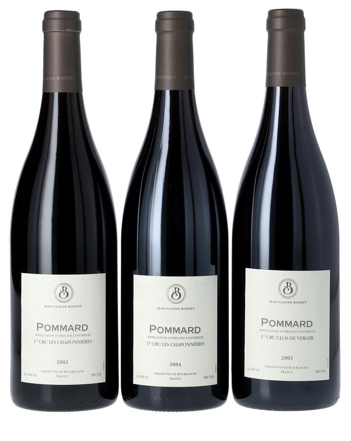 Jean-Claude Boisset Pommard 1er Cru "Les Chaponnières" & "Clos de Verger" Tasting Lot