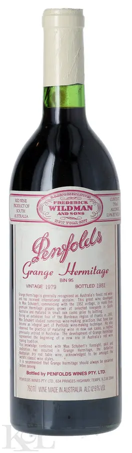 Penfolds "Grange" Shiraz South Australia