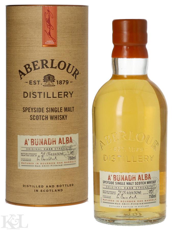Aberlour A'Bunadh "Alba "Batch #001 57.1% ABV" Cask Strength Speyside Single Malt Scotch Whisky