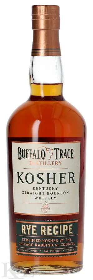 Buffalo Trace "Kosher Rye Recipe" Kentucky Straight Bourbon Whiskey