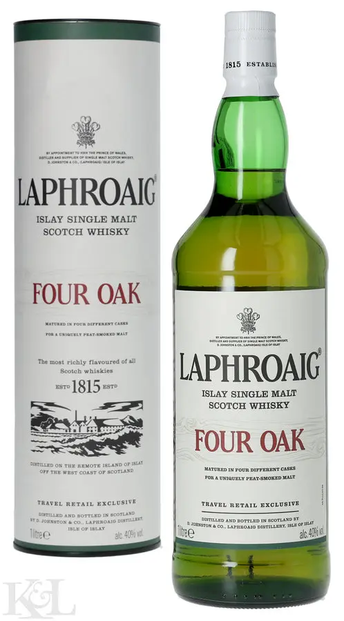 Laphroaig "Four Oak - Travel Retail Exclusive" Islay Single Malt Scotch Whisky (1L)