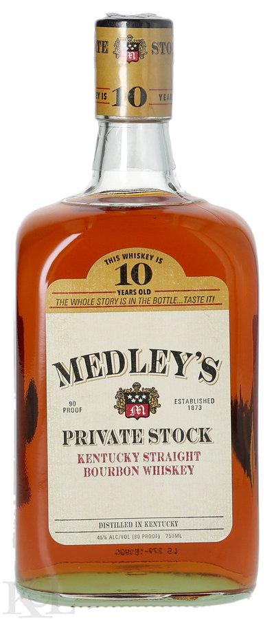 Medley's 10 Year Old "Private Stock" Kentucky Straight Bourbon Whiskey