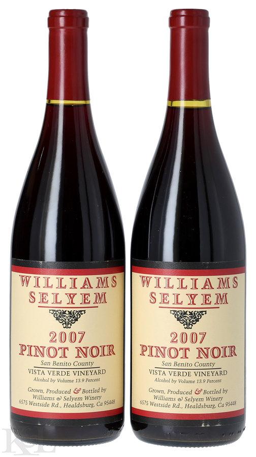 2007 Williams Selyem "Vista Verde Vineyard" San Benito County Pinot Noir
