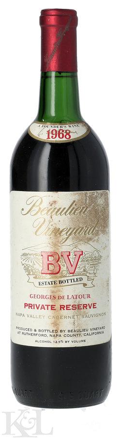 1968 Beaulieu Vineyard "Georges de Latour" Private Reserve Napa Valley Cabernet Sauvignon
