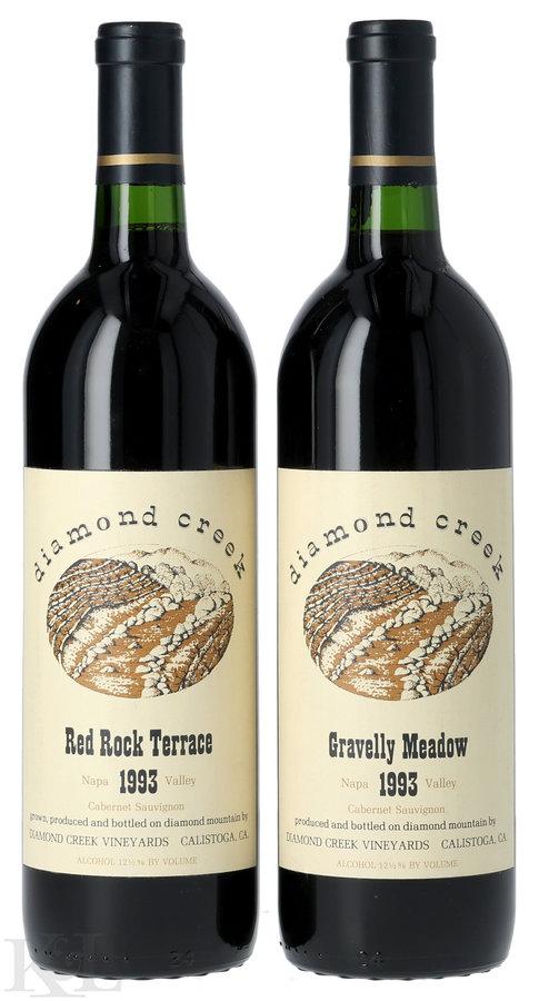 1993 Diamond Creek "Gravelly Meadow" & "Red Rock Terrace" Napa Valley Cabernet Sauvignon Horizontal