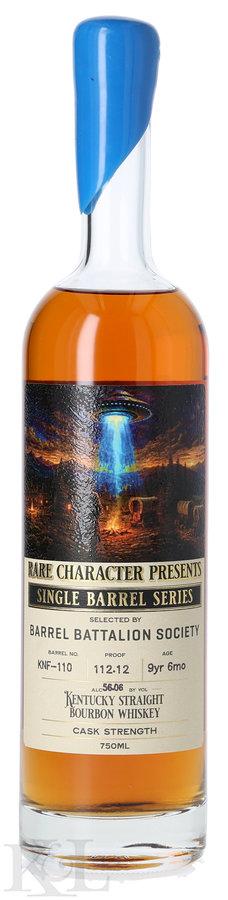 Rare Character Single Barrel Series "KNF-110" Cask Strength Kentucky Straight Bourbon Whiskey - Private Barrel