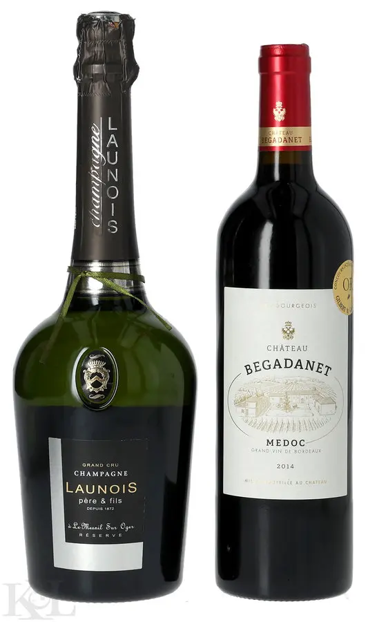 Launois Pere et Fils Blanc de Blancs Brut Champagne & Bégadanet, Medoc Tasting Lot
