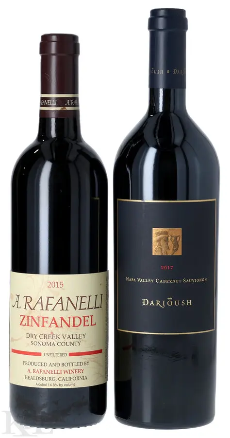 Rafanelli Zinfandel & Darioush Cabernet Sauvignon Tasting Lot