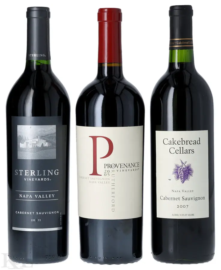 Provenance, Cakebread & Sterling Napa Valley Cabernet Sauvignon Tasting Lot