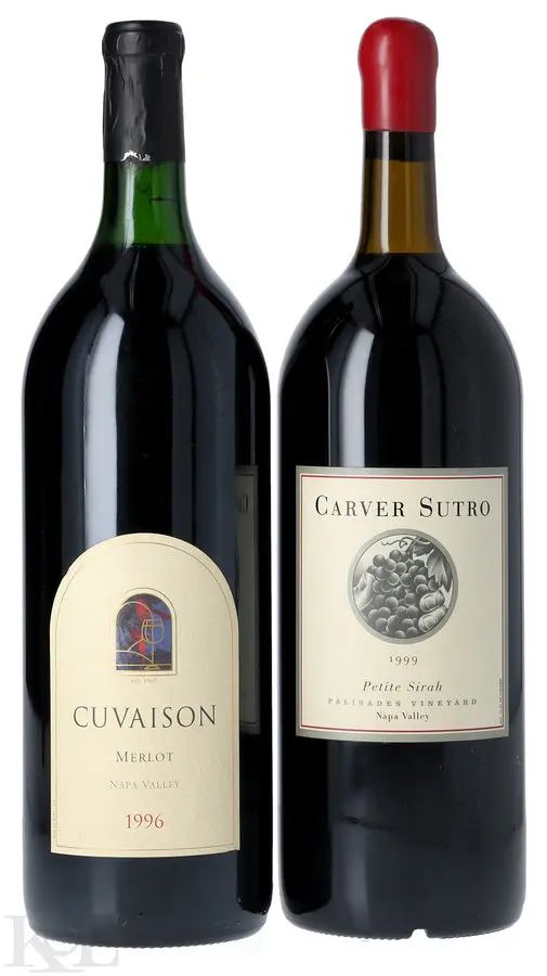 Cuvaison Merlot  (1.5L) & Carver-Sutro Petite Sirah (1.5L) Tasting Lot