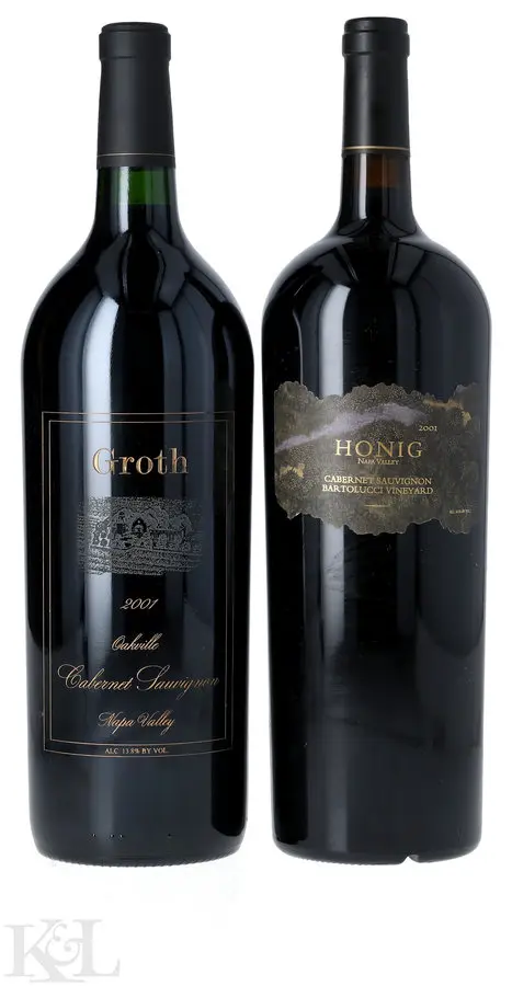 2001 Groth Oakville (1.5L) & Honig Napa Valley Cabernet Sauvignon (1.5L) Horizontal