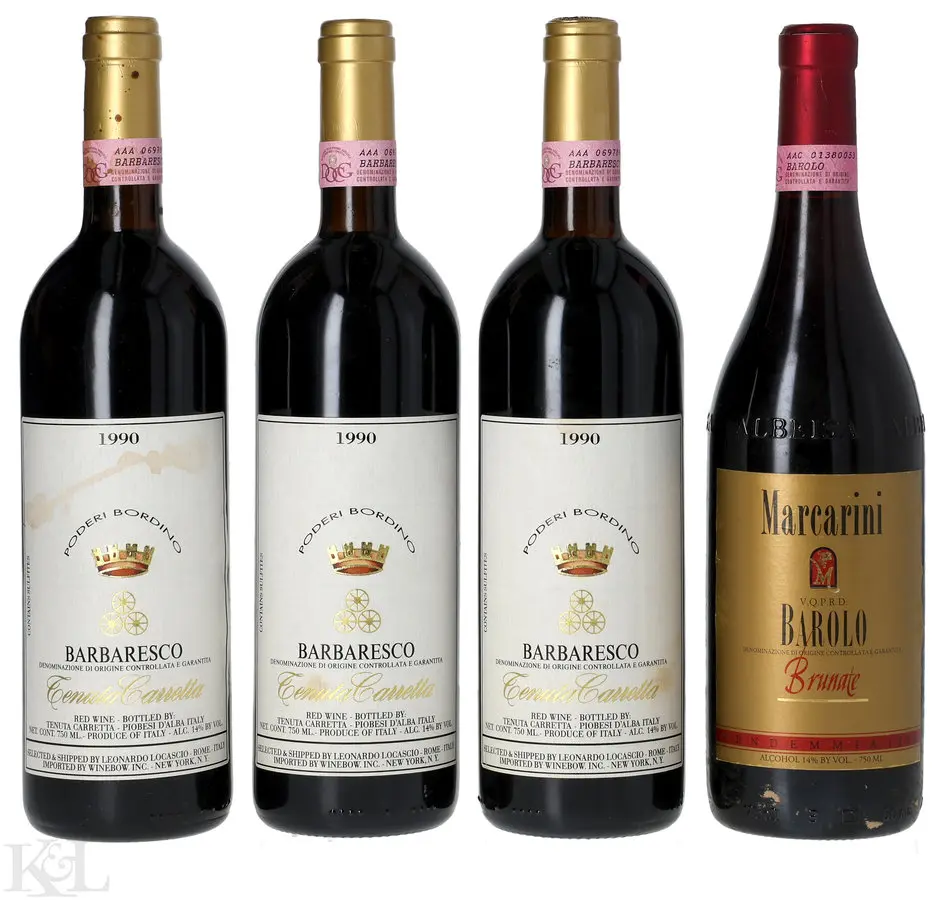 Marcarini "Brunate" Barolo & Tenuta Carretta Barbaresco Poderi Bordino Horizontal