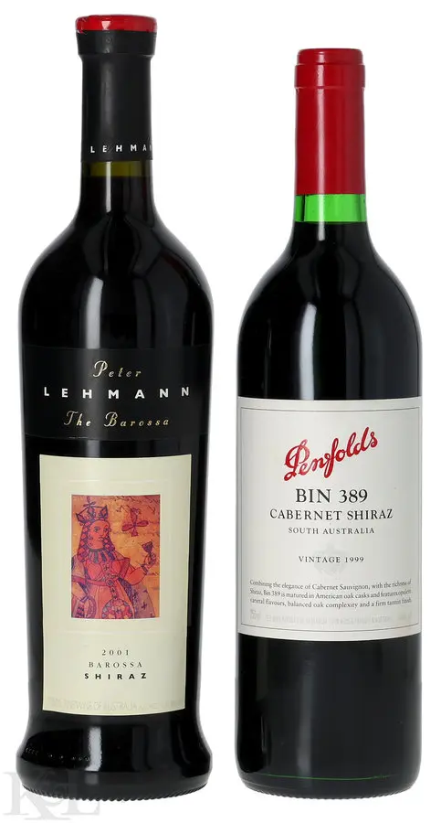 Penfolds Bin 389 Cabernet Sauvignon/ Shiraz & Peter Lehmann "The Barossa" Shiraz Tasting Lot