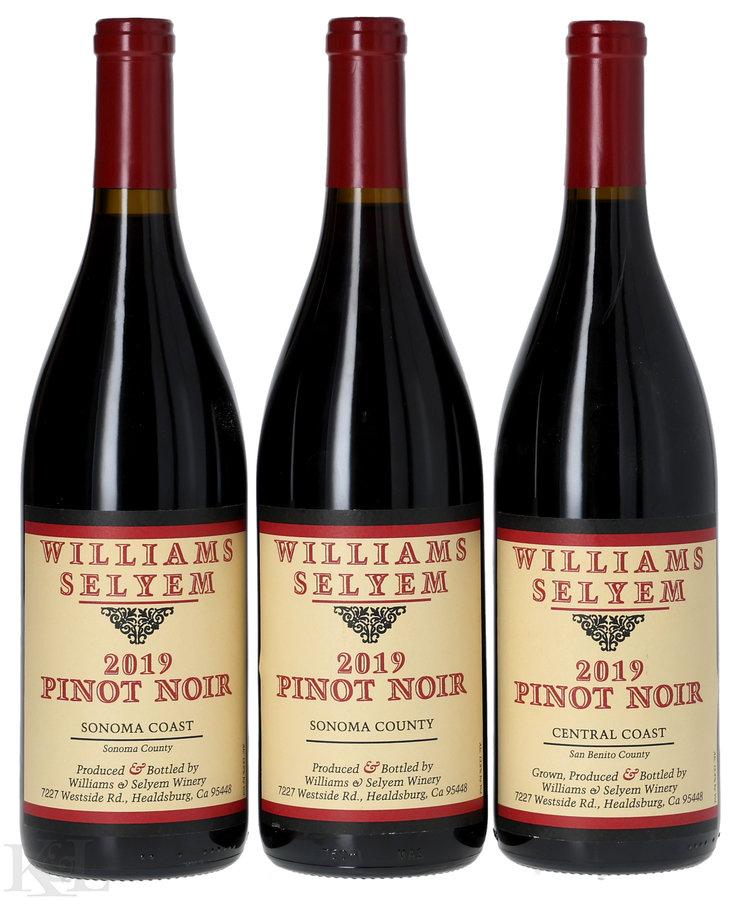 2019 Williams Selyem Central Coast & Sonoma County Pinot Noir Horizontal