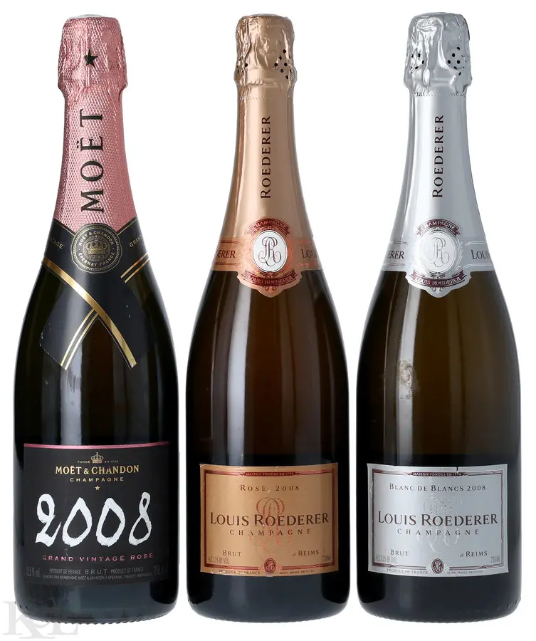 Champagne Horizontal: Louis Roederer Blanc de Blancs Brut & Brut Rosé, Moët & Chandon Grand Vintage Brut Rosé