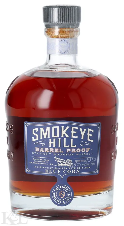 Smokeye Hill "Heirloom Blue Corn" Barrel Proof Indiana Straight Bourbon Whiskey