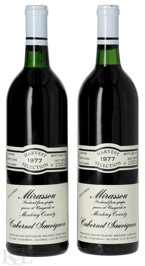 1977 Mirassou "Harvest Selection" Monterey Cabernet Sauvignon