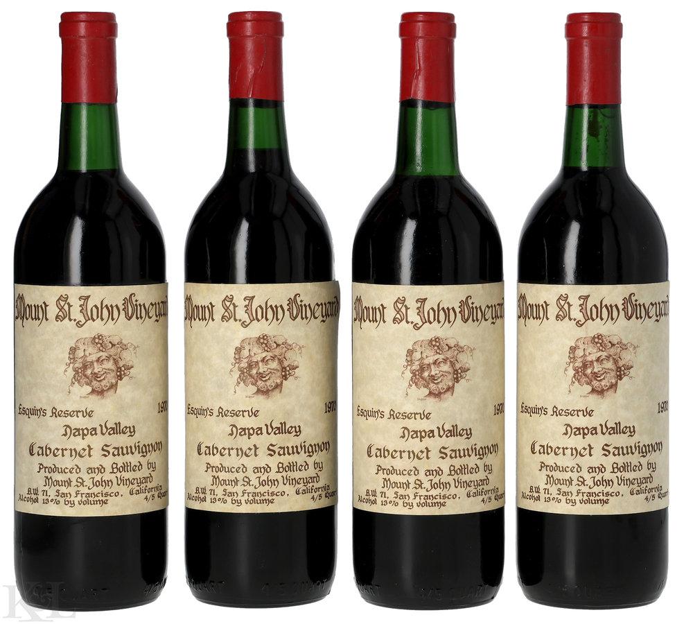 1970 Mount St. John "Esquin's Reserve" Napa Valley Cabernet Sauvignon