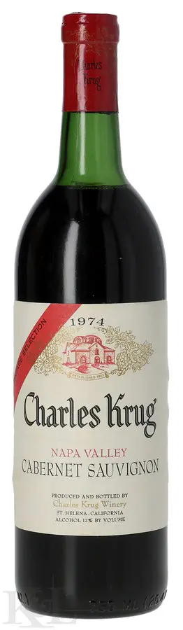 1974 Charles Krug "Vintage Selection" Napa Valley Cabernet Sauvignon