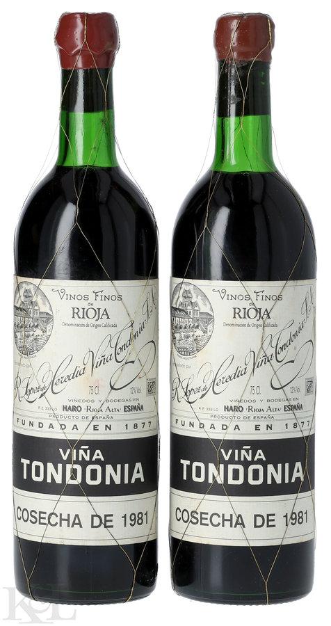1981 Lopez de Heredia "Vina Tondonia" Gran Reserva Rioja