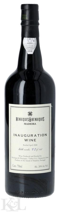 Henriques & Henriques "Inauguration Wine" Madeira (bottled April 2008)