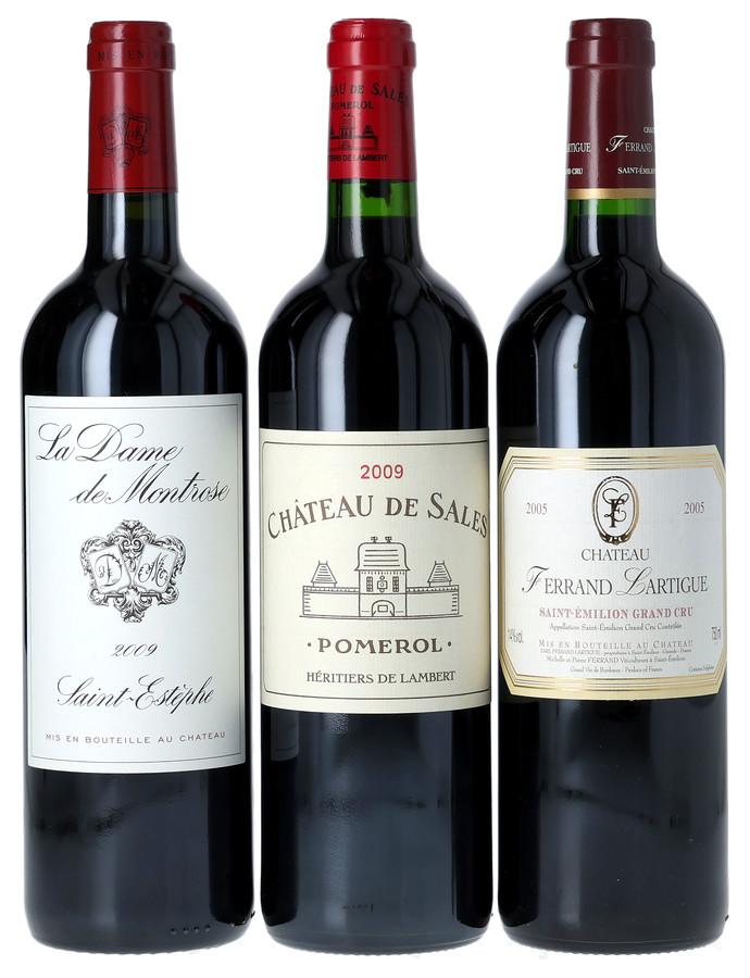 Right Bank Bordeaux Red Wines Tasting Lot