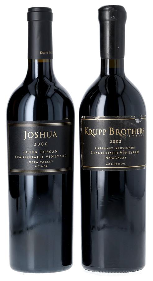Krupp Brothers "Stagecoach Vineyard" Napa Valley Cabernet Sauvignon
Krupp Brothers "Joshua Stagecoach Vineyard" Napa Valley Super Tuscan Tasting Lot