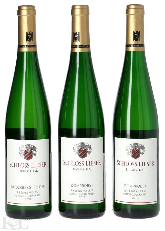 Schloss Lieser Riesling Auslese Long Gold Kapsule Horizontal