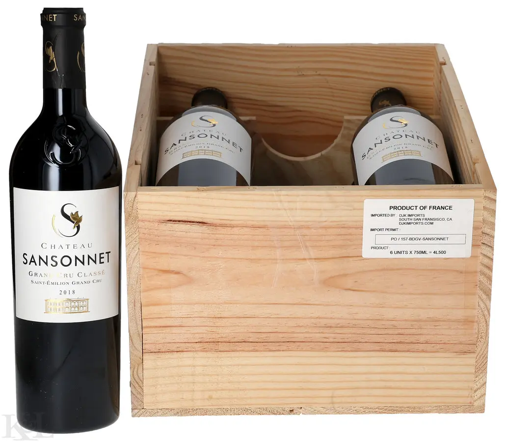 2018 Sansonnet, St-Emilion (OWC)