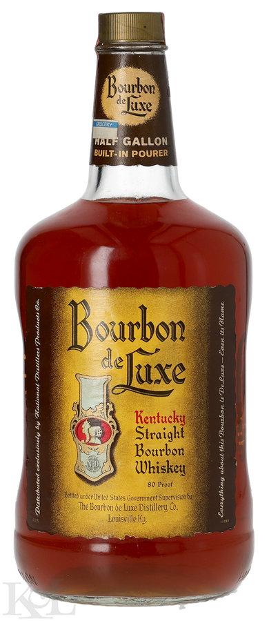 National Distillers Bourbon de Luxe Kentucky Straight Bourbon Whiskey (1/2 gal)