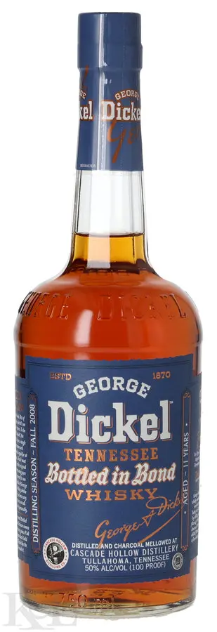 George Dickel 11 Year Old "Fall 2008" Bottled In Bond Tennessee Whisky