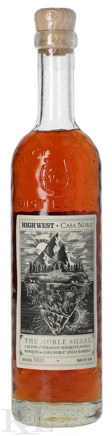 High West x Casa Noble "The Noble Share" Limited Edition Extra Anejo Tequila Barrel Finished Rye Whiskey Utah