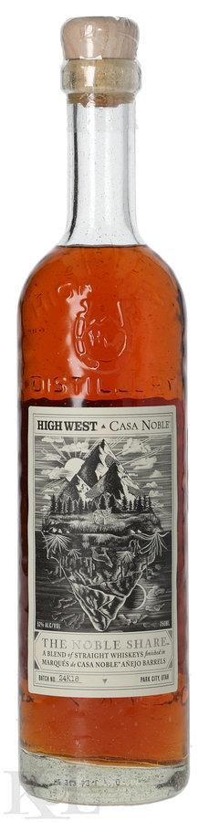 High West x Casa Noble "The Noble Share" Limited Edition Extra Anejo Tequila Barrel Finished Rye Whiskey Utah