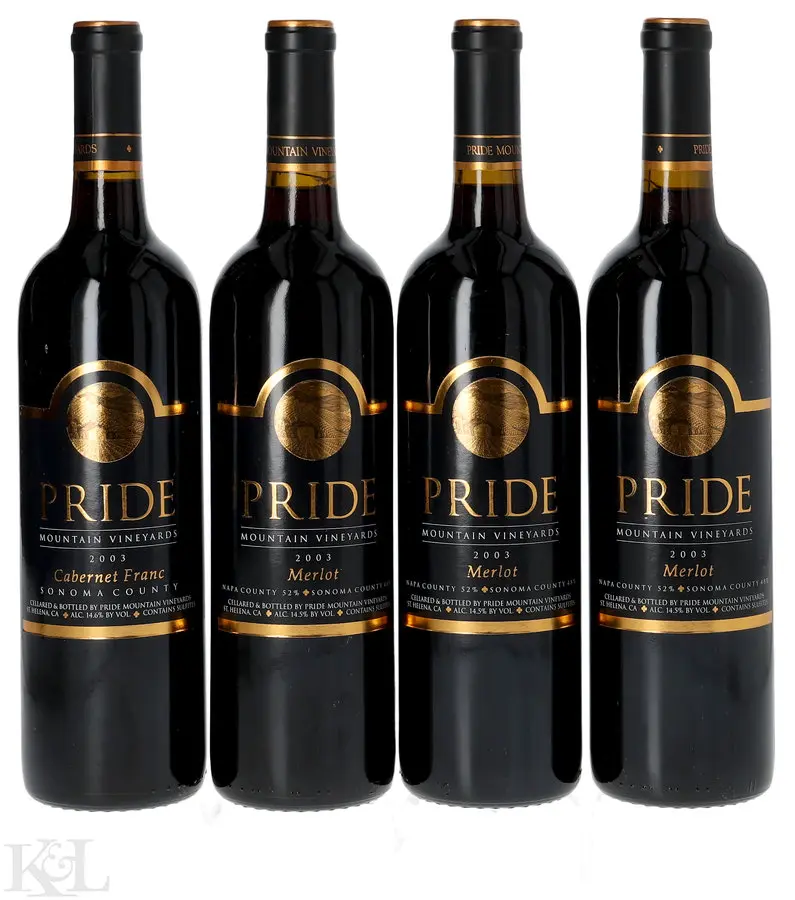 2003 Pride Mountain Merlot & Cabernet Franc Horizontal