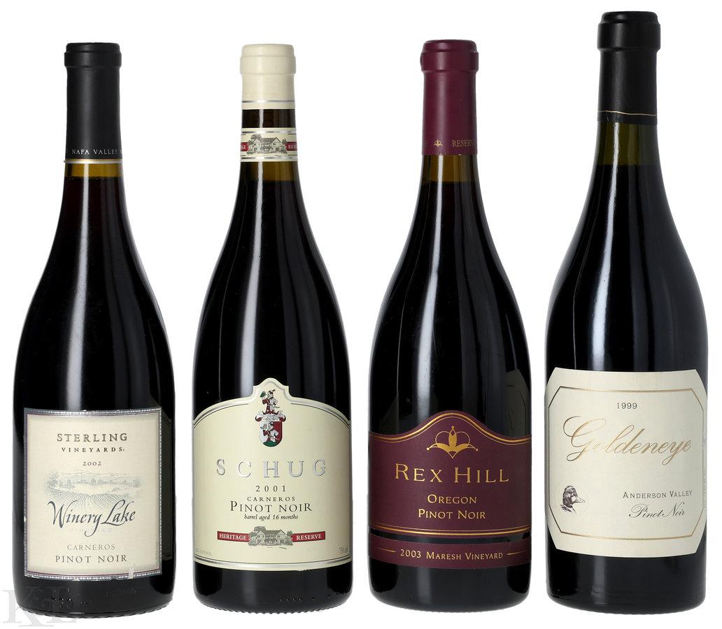 Goldeneye, Schug, Sterling & Rex Hill Pinot Noir Tasting Lot