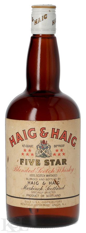 Haig & Haig "Five Star" Blended Scotch Whisky (4/5 quart)