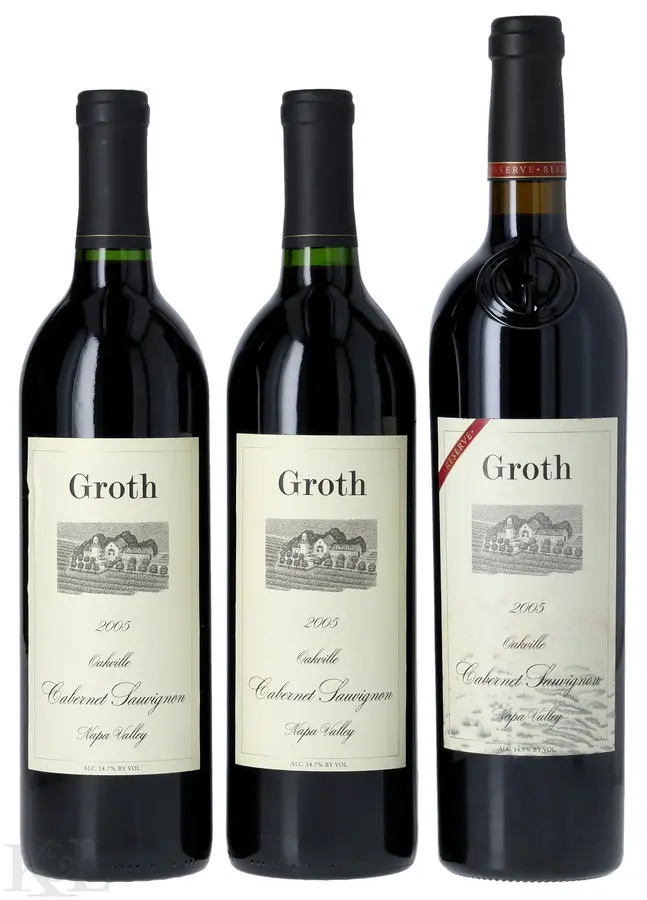 2005 Groth Oakville Cabernet Sauvignon Horizontal