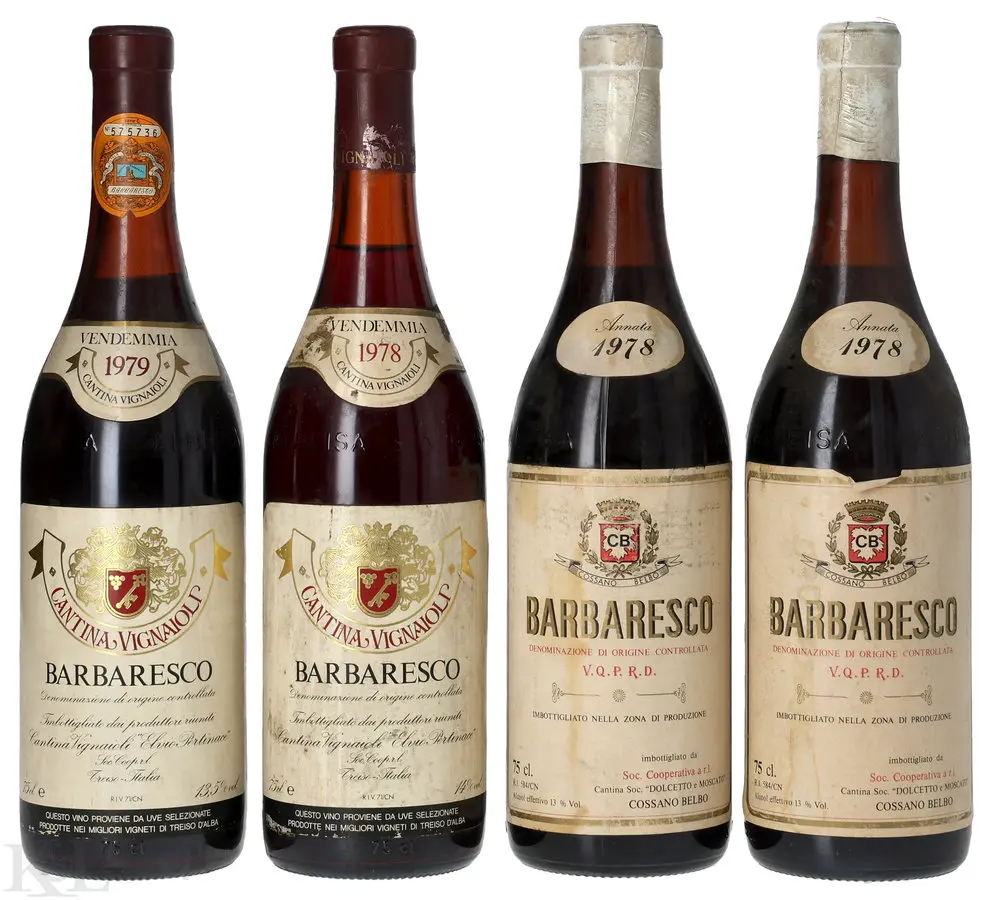 Cantina Vignaioli Elvio Pertinace & Cantina Sociale Dolcetto e Moscato, Barbaresco DOC (Cossano Belbo) Tasting Lot