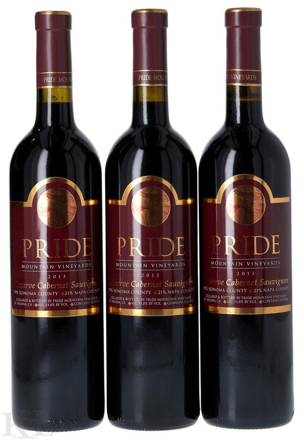 2013 Pride Mountain "Reserve" Sonoma-Napa Counties Cabernet Sauvignon