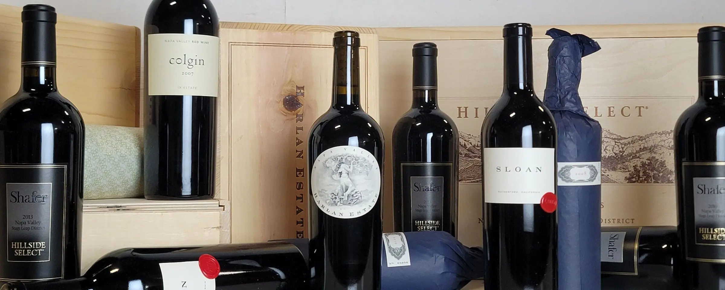Images of auction wine bottles